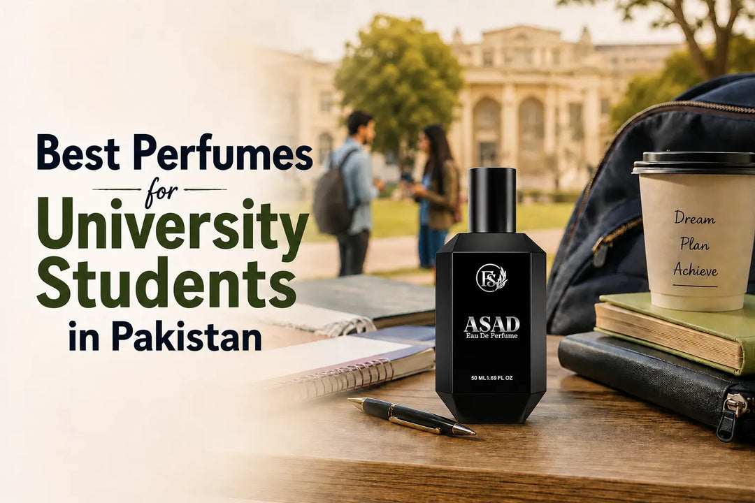 Best perfumes for university students in Pakistan featuring a fragrance for students
