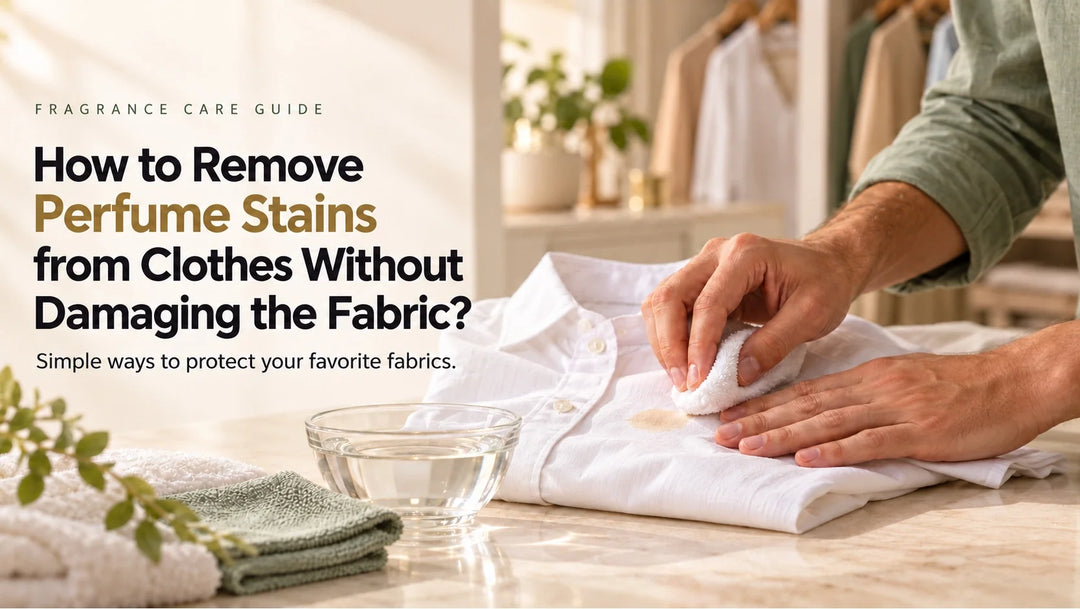 How to remove perfume stains from clothes without damaging the fabric, with simple fragrance care tips.