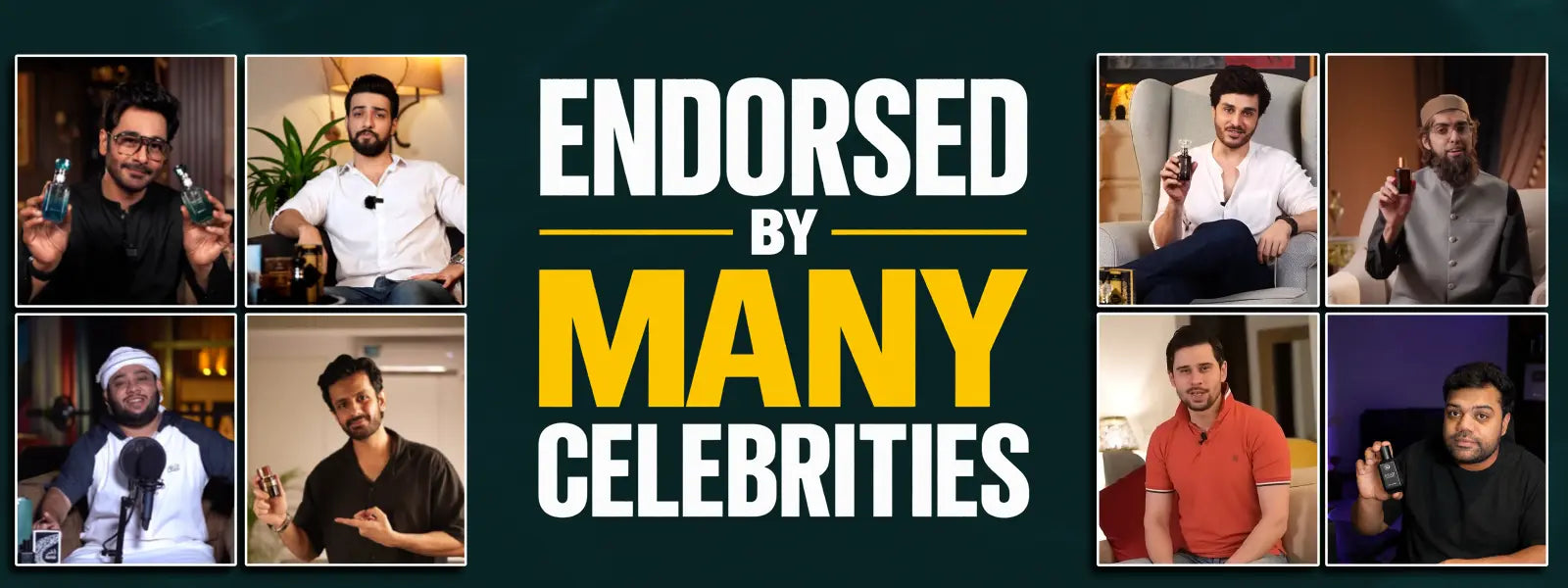 Fahaliyas perfumes endorsed by celebrities and fragrance influencers