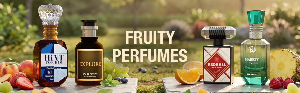 Fruity perfumes collection featuring Fahaliyas fragrances